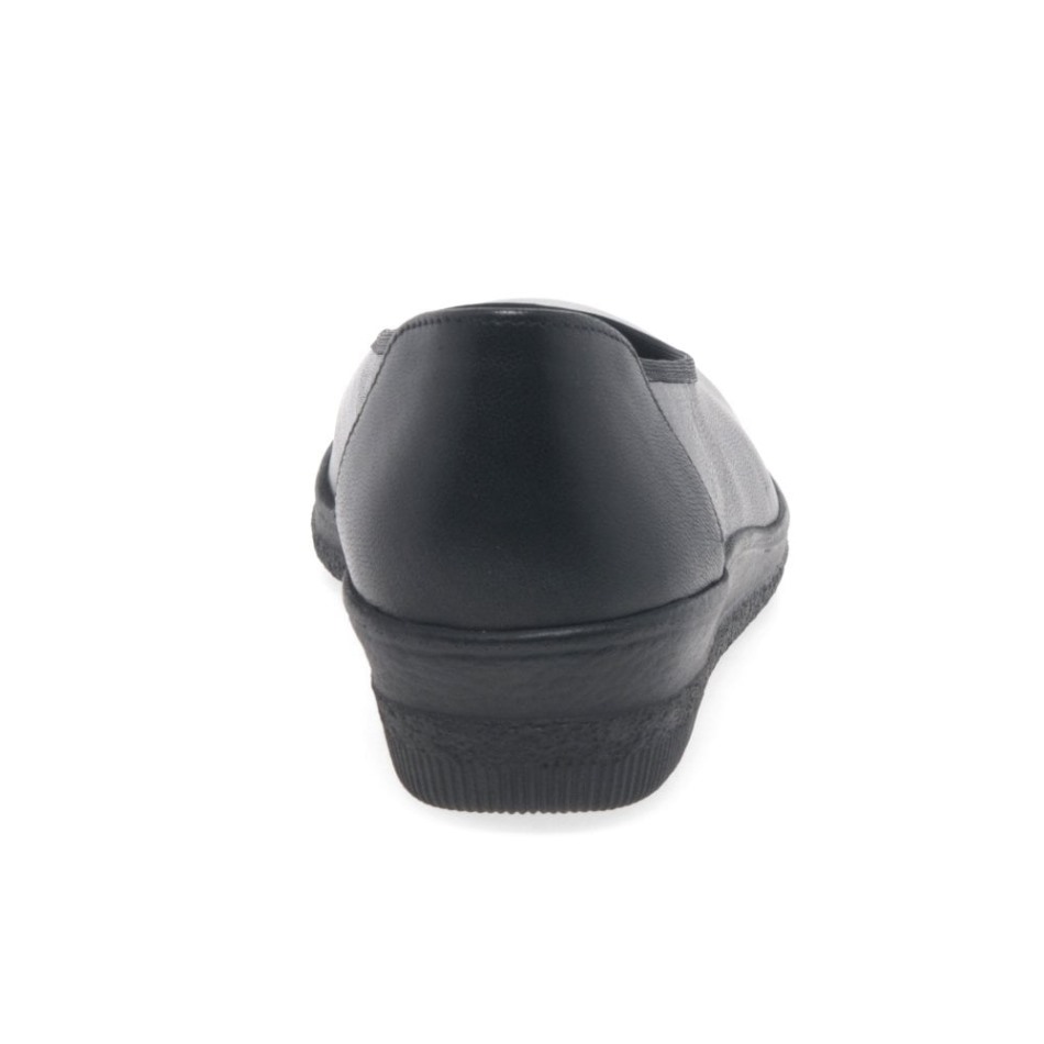 Gabour | Exclusif Piquet Ballerines Larges Pour Femmes Noir